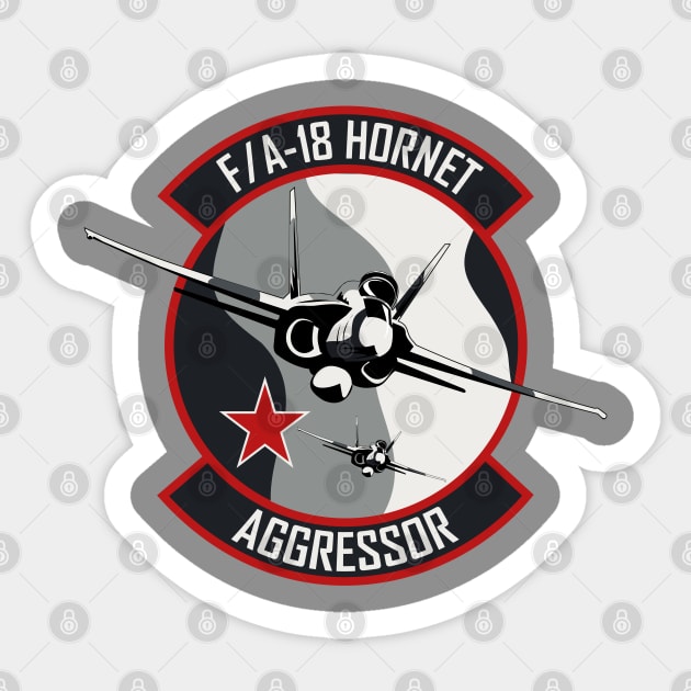 F/A-18 Hornet Aggressor Sticker by TCP